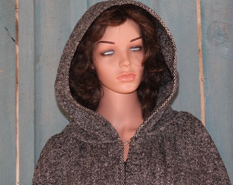 Unisex Short Wool Cloak