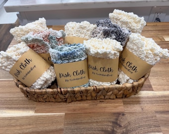 100%Cotton Dish Cloth Trio