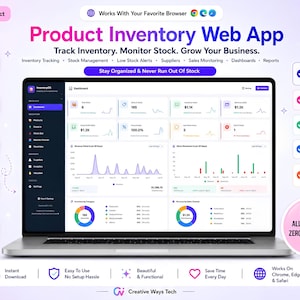 Product Inventory Tracker Web App, Small Business Management (Browser-based)
