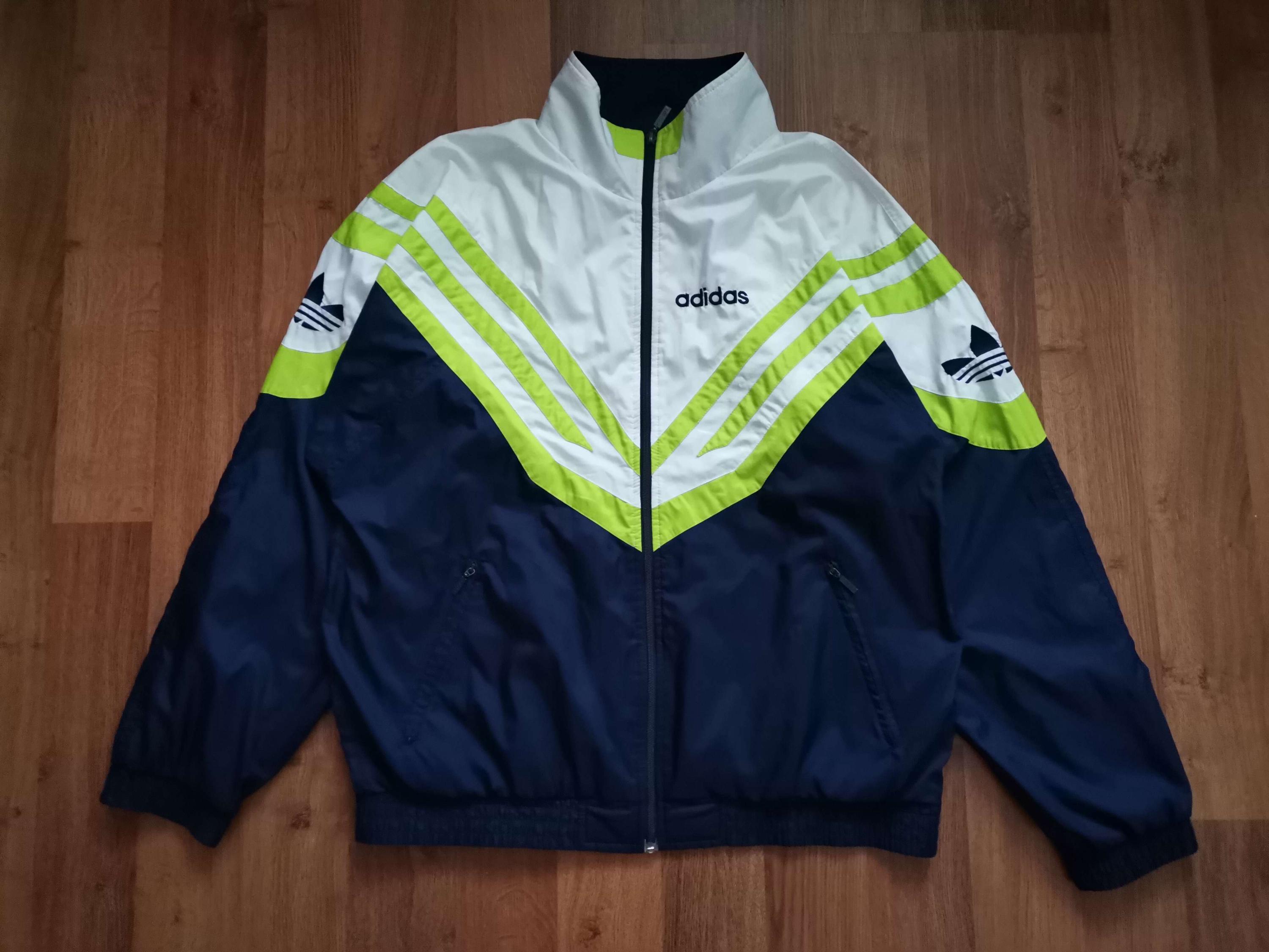 Adidas green with white stripe jacket - Etsy 日本