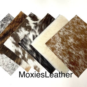20 pcs Cowhide hair on hide 20 pack wholesale hair on leather