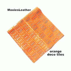 New orange print leather for earrings, prints, pink, gold, earrings leather, leather sheets moxies leather