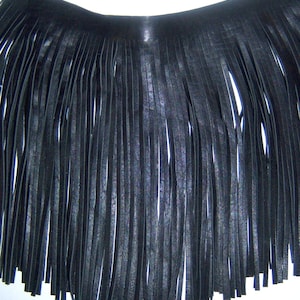 Leather fringes 9 colors, real leather , long leather fringes -genuine leather fringe
