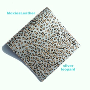 50% denim shimmer leather -snake print leather, 6 x 12 croc leather, yellow leather ,aqua leather ,brown snake skin ,
