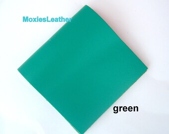 Green firm cow hide leather  -hot pink  leather - lilac leather - bubble gum leather - purple leather -  black leather - firm leather