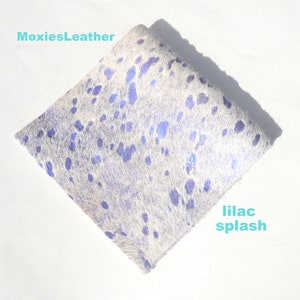 Hair on hide leather pieces- hair on leather animalprints acid wash