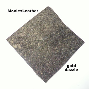 Gold black leather, leather for earrings , leather remnants , leather for hair bows , leather sheets .moxiesleather , genuine leather