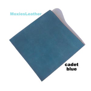 Blue leather scraps pieces , cadet blue leather ,journal cover, earrings, jewelery , leather for artisans , wholesale leather , blue leather