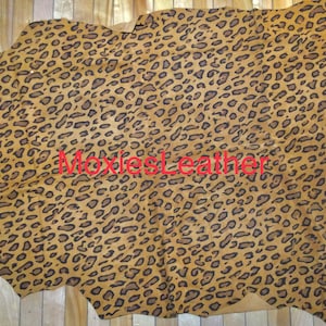 50% off Whole skin jaguar genuine leather suede pieces leather print sheets