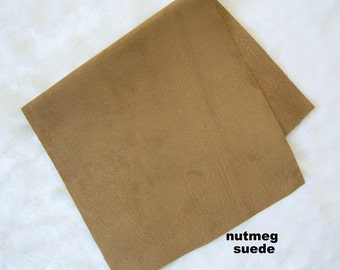 light brown suede skin piece remnant suede journal cover , genuine suede  for baby shoes , suede for doll shoes suede for jewllery