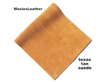 New Genuine suede sheets - tan suede - turquoise suede pieces - suede for tassels , real suede -piece of suede , tassel in suede , fringe
