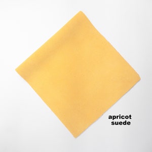 Apricot genuine suede sheets - royal suede - pink suede pieces - suede for tassels , real suede -piece of suede , tassel in suede , fringe