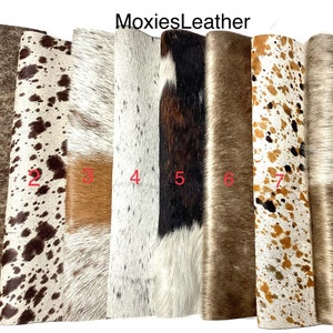 NEW Natural tri color cowhide hair on leather pieces- hair on hide Palomino -  hide with hair on -leather with fur