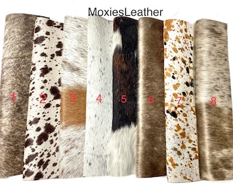 NEW Natural tri color cowhide hair on leather pieces- hair on hide Palomino -  hide with hair on -leather with fur