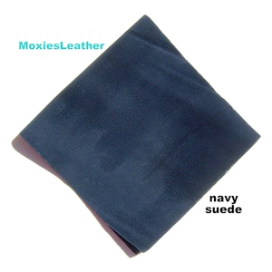 Marine Wildleder Wildleder Haut Stück Rest Handwerk Wildleder 6x12
