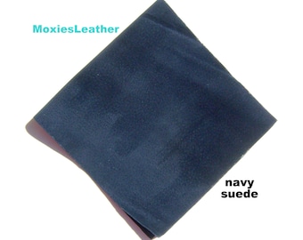 navy suede suede skin piece remnant crafts suede 6x12