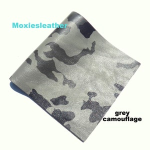 Leather camouflage pieces ,  white camuflage genuine leather -camo leather , leather pieces,