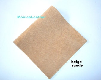 beige suede - genuine suede - real suede taupe suede skins - brown charcoal suede pieces remnants
