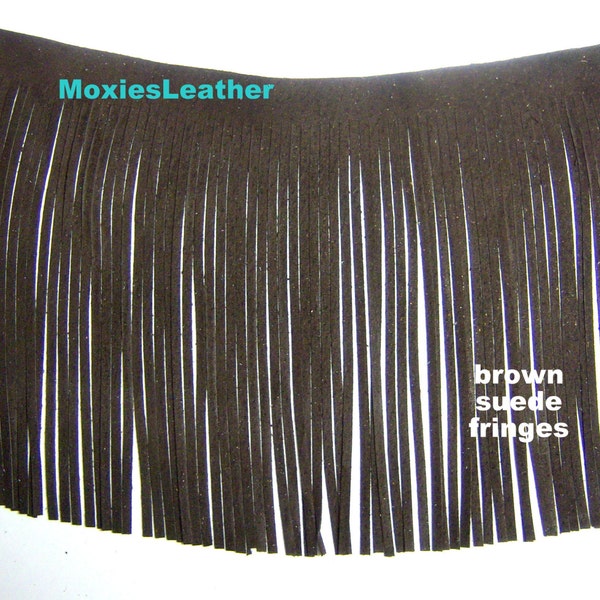Leather Suede Fringe Etsy