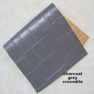 50% off gray Leather pieces printed  leather pieces - 6 inches by 12 inches -leather skins, grey leather ,red leather, yellow leather