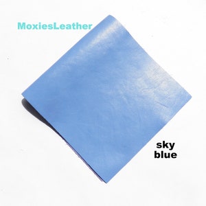 Blue leather hides ,real leather skins , genuine leather skin ,soft leather pieces blue, soft leather ,  leather pieces