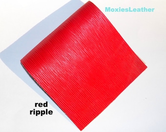 red leather pieces red leather scraps, journal cover, earrings, jewelry , leather for artisans , wholesale leather - 30 % off