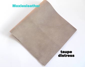 SALE taupe distress leather, leather pieces, leather for earrings , leather for jewlery , leather for crafts , black leather