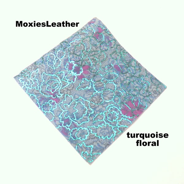 Turquoise print leather for earrings , leather scraps , leather remnants , earrings leather , leather sheets .moxies leather