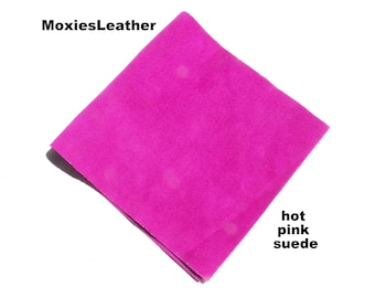 suede leather skin piece strips bands arts crafts, hot pink suede , fuschia suede , yellow suede ,lilac suede
