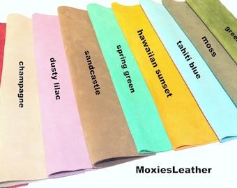 echte Wildleder Blätter -blau Wildleder - grüne Wildleder Stücke - Wildleder für Quasten, echte Wildleder -Stück Wildleder, Quaste in Wildleder, Fransen