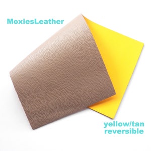 firm leather - leather for earrings, leather for jewelry thick leather scraps yellow, leather wholesale
