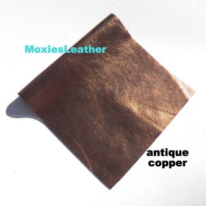Leather pieces metallic blue leather, leather for crafts, light gold leather , leather for earrings , leather gold tassels antique copper