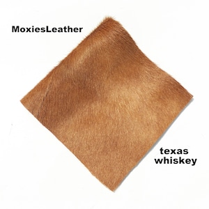 Natural Cowhide hair on leather pieces- hair on hide black white leather -  hide with hair on -leather with fur