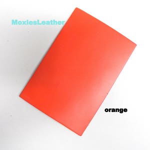 Orange leather , roses on leather , leather print , flower print on leather , scraps of leather , leather wholesale