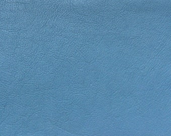 Cowhide leather Blue pebble grain leather piece , sheets moxies leather 1.5 mm moxies leather
