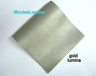 gold leather - genuine leather piece  in soft GOLD - moxies leather pieces - leather fringes - leather tassels
