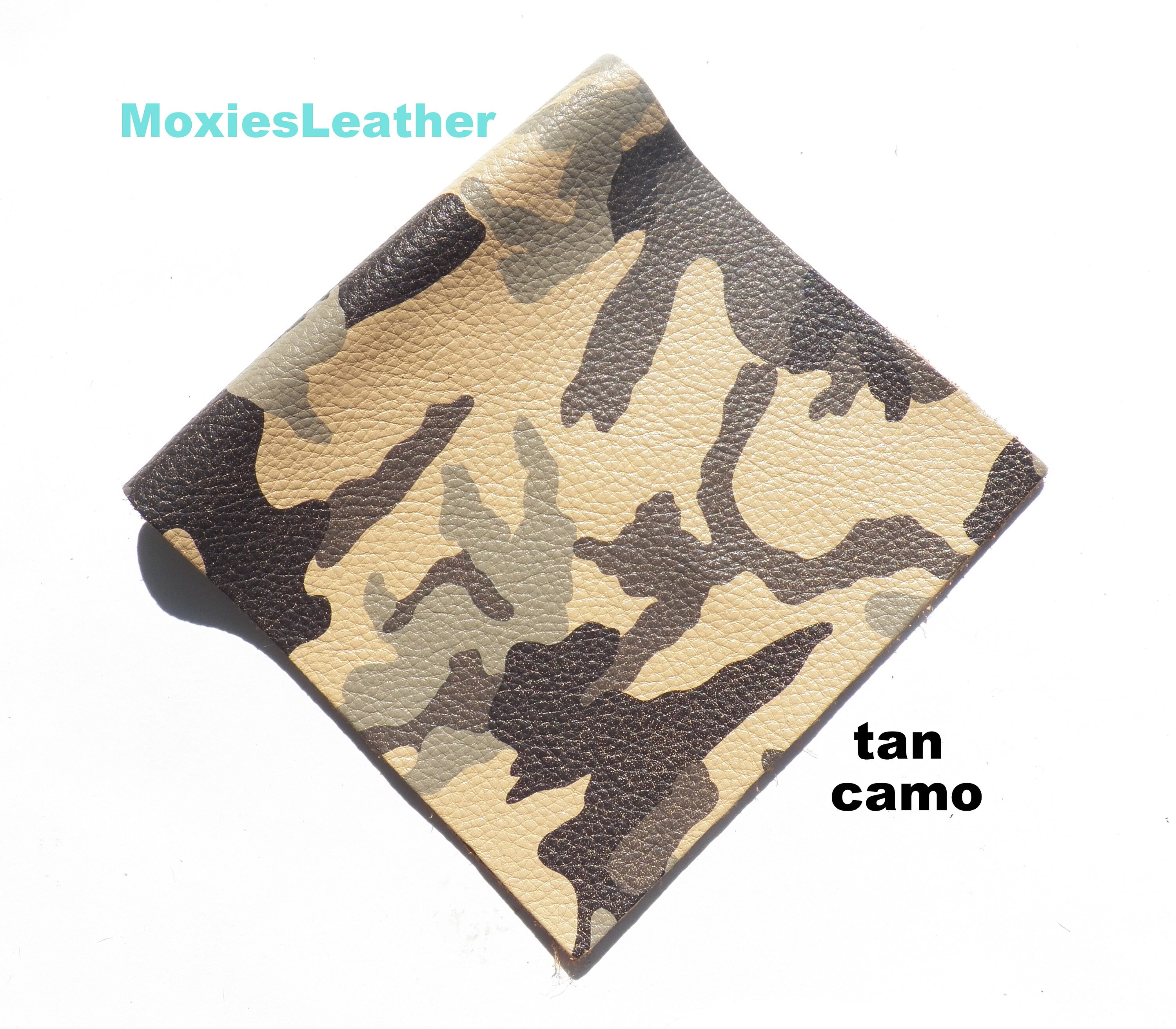 Camo Leather Pieces Camoflage Genuine Leather camo Leather Etsy Canada