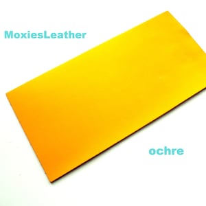 firm leather - leather for earrings, leather for jewelry thick leather scraps yellow, leather wholesale