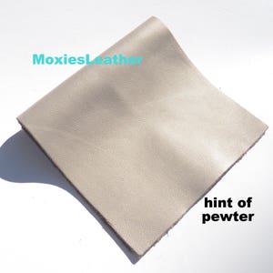 Leather pieces -pewter leather, leather for  crafts, light gold leather , leather for earrings , leather gold tassels