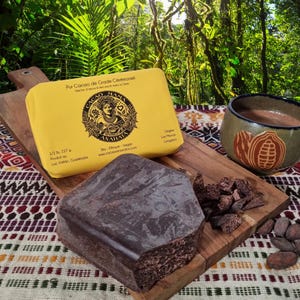 Maya ceremoniell kakao 100% ren - Cacao Mama anahata ursprung Las Marias Block på 227g