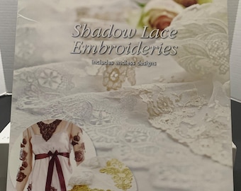 Husqvarna Viking Sewing Machine Pattern Book & CD 246 Shadow Lace Embroideries