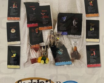 Cocktail Recipe Towels Quilt Machine Embroidery CD - Lunch Box Quilts