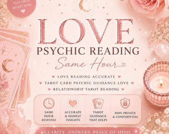 Liefdeslezing op hetzelfde uur, nauwkeurige paranormale tarotlezing, snelle relatiebegeleiding, voorspelling van soulmate, levering binnen 1 uur