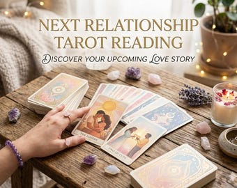 Next Relationship Tarot Reading, Future Love Tarot, Soulmate Reading, In-Depth Psychic Love Prediction, Detailed Tarot Card Reading PDF