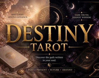 Destiny Tarot-lezing | Paranormale lezing levenspad | Toekomstvoorspelling Tarot | Zieldoel lezing | Diepgaande spirituele begeleiding