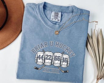 Camiseta Comfort Colors para Romance no Hóquei, Camiseta de Hóquei Literária, Presente para Romance Esportivo, Camiseta de Jogador de Hóquei Fictício, Presente para Leitor