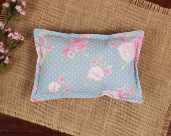 8.5" x 5.5" floral newborn pillow posing prop for newborn prop bed or beanbag setup. Mini pillow for newborn photography props collection.