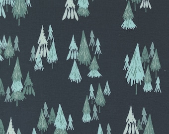 Good News Great Joy Fir Forest Midnight 45562 12 by Fancy That Design House- Moda-