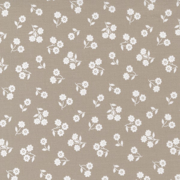 Country Rose Dainty Floral Taupe 5173 16  by Lella Boutique- Moda- 1 Yard