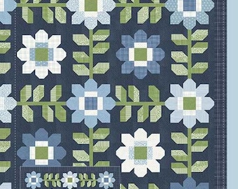 Edelweiss Pattern  by Thimble Blossoms- 74&quot; X 74&quot;